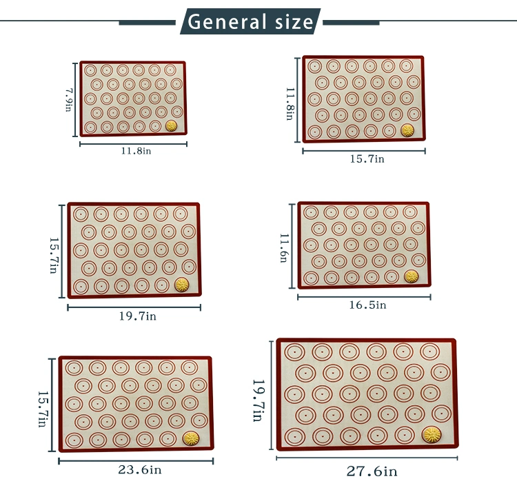 Silicon Baking and Rolling Mat Silicone Baking Mat Sheet Set of 3