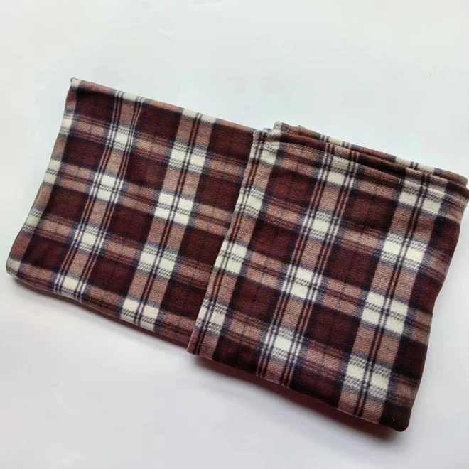 Soft Polar Fleece Blanket Throw Flannel Pet Picnic Rug Polyester Plaid Print